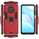 For Xiaomi Mi 10T Lite 5G Shockproof PC + TPU Protective Case with Magnetic Ring Holder(Red)