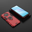 For Xiaomi Mi 10T Lite 5G Shockproof PC + TPU Protective Case with Magnetic Ring Holder(Red)