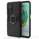 For Xiaomi Mi 10T Pro 5G Shockproof PC + TPU Protective Case with Magnetic Ring Holder(Black)