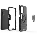 For Xiaomi Mi 10T Pro 5G Shockproof PC + TPU Protective Case with Magnetic Ring Holder(Black)
