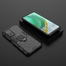 For Xiaomi Mi 10T Pro 5G Shockproof PC + TPU Protective Case with Magnetic Ring Holder(Black)