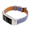 For Fitbit Charge 2 Cowboy Texture Leather Watch Band(Dark Blue)