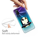 For OPPO A52 / A72 / A92 Colored Drawing Clear TPU Cover Protective Cases(Penguin)