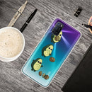 For OPPO A52 / A72 / A92 Colored Drawing Clear TPU Cover Protective Cases(Avocado)