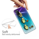 For OPPO A52 / A72 / A92 Colored Drawing Clear TPU Cover Protective Cases(Avocado)