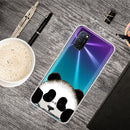 For OPPO A52 / A72 / A92 Colored Drawing Clear TPU Cover Protective Cases(Hug Face Bear)