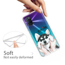 For OPPO A52 / A72 / A92 Colored Drawing Clear TPU Cover Protective Cases(Pinch Face Dog)