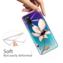For OPPO A52 / A72 / A92 Colored Drawing Clear TPU Cover Protective Cases(A Lotus)