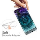 For OPPO A52 / A72 / A92 Colored Drawing Clear TPU Cover Protective Cases(Mandala)