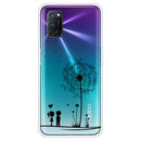 For OPPO A52 / A72 / A92 Colored Drawing Clear TPU Cover Protective Cases(Dandelion)