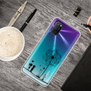 For OPPO A52 / A72 / A92 Colored Drawing Clear TPU Cover Protective Cases(Dandelion)
