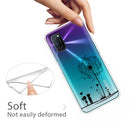 For OPPO A52 / A72 / A92 Colored Drawing Clear TPU Cover Protective Cases(Dandelion)