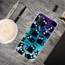 For OPPO A52 / A72 / A92 Colored Drawing Clear TPU Cover Protective Cases(Funny Cat)