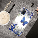 For OPPO A52 / A72 / A92 Colored Drawing Clear TPU Cover Protective Cases(Butterfly)