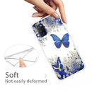 For OPPO A52 / A72 / A92 Colored Drawing Clear TPU Cover Protective Cases(Butterfly)