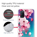 For OPPO A52 / A72 / A92 Colored Drawing Clear TPU Cover Protective Cases(Cherry Blossoms)