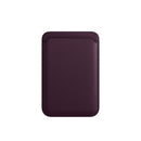 Leather Wallet Pouch Card Holder Magsafing Case for iPhone 13 Series / 12 Series (Dark Purple)