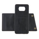 For Xiaomi Poco X3 Double Buckle PU + TPU Shockproof Magnetic Protective Case with Card Slots & Holder(Black)