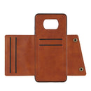 For Xiaomi Poco X3 Double Buckle PU + TPU Shockproof Magnetic Protective Case with Card Slots & Holder(Light Brown)