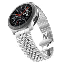 20mm For Huawei Watch GT 2 42mm Five Beads Steel Watch Band(Silver)