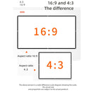 Simple Folding High Density Polyester Projector Film Curtain, Size:84 inch (16:9) Projection Area: 186x105cm