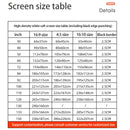Simple Folding High Density Polyester Projector Film Curtain, Size:100 inch (4:3) Projection Area: 203x152cm