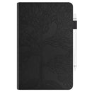 Life Tree Series Horizontal Flip Leather Case with Holder & Card Slots & Pen Slot & Sleep / Wake-up Function For iPad 9.7 (2018) / (2017)(Black)