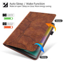 Life Tree Series Horizontal Flip Leather Case with Holder & Card Slots & Pen Slot & Sleep / Wake-up Function For iPad 9.7 (2018) / (2017)(Brown)
