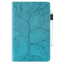 For Lenovo Tab M10 Plus Life Tree Series Horizontal Flip Leather Case with Holder & Card Slots & Pen Slot(Lake Blue)