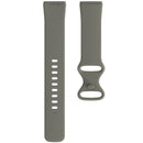 For Fitbit Versa 3 / Sense Silicone Watch Band, Size: S(Grey)