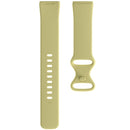 For Fitbit Versa 3 / Sense Silicone Watch Band, Size: S(Creamy Yellow)