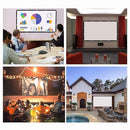 Simple Folding Thin Polyester Projector Film Curtain, Size:60 inch (16:9) Projection Area: 132x75cm