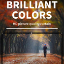 Simple Folding Thin Polyester Projector Film Curtain, Size:100 inch (16:9) Projection Area: 221x125cm