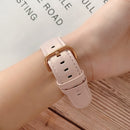For OPPO Watch 46mm Shell Texture Watch Band(Pink)