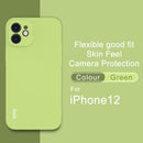 IMAK UC-2 Series Shockproof Full Coverage Soft TPU Case For iPhone 12(Green)