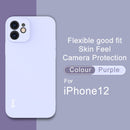 IMAK UC-2 Series Shockproof Full Coverage Soft TPU Case For iPhone 12(Purple)