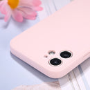 Magic Cube Frosted Silicone Shockproof Full Coverage Protective Case For iPhone 12 mini(Pink)