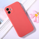 Magic Cube Frosted Silicone Shockproof Full Coverage Protective Case For iPhone 12 mini(Red)