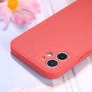 Magic Cube Frosted Silicone Shockproof Full Coverage Protective Case For iPhone 12 mini(Red)