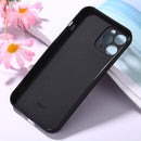 Magic Cube Frosted Silicone Shockproof Full Coverage Protective Case For iPhone 12 Pro Max(Black)