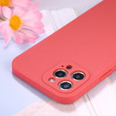 Magic Cube Frosted Silicone Shockproof Full Coverage Protective Case For iPhone 12 Pro Max(Red)
