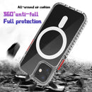 Magnetic Shockproof PC+ TPU Magsafe Case with Removable Color Button For iPhone 12 / 12 Pro(Green)