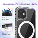 Magnetic Shockproof PC+ TPU Magsafe Case with Removable Color Button For iPhone 12 / 12 Pro(Green)