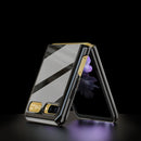 For Samsung Galaxy Z Flip GKK Folding UV Grilled Porcelain Protective Case(Black)