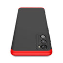 For Samsung Galaxy S20 FE GKK Three Stage Splicing Full Coverage PC Protective Case(Black Red)