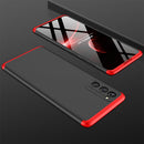 For Samsung Galaxy S20 FE GKK Three Stage Splicing Full Coverage PC Protective Case(Black Red)