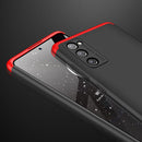 For Samsung Galaxy S20 FE GKK Three Stage Splicing Full Coverage PC Protective Case(Black Red)
