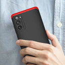 For Samsung Galaxy S20 FE GKK Three Stage Splicing Full Coverage PC Protective Case(Black Red)