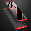 For Samsung Galaxy S20 FE GKK Three Stage Splicing Full Coverage PC Protective Case(Black Red)