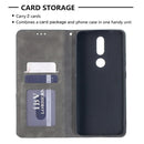 For Nokia 2.4 Rhombus Texture Horizontal Flip Magnetic Leather Case with Holder & Card Slots(Grey)